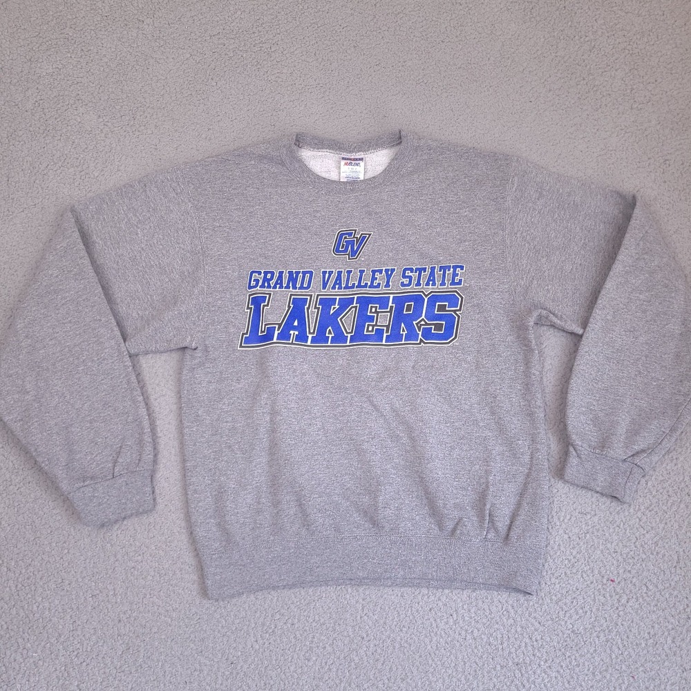 Grand Valley State Lakers GVSU Sweatshirt Adult Size Small Gray Pullover JERZEES